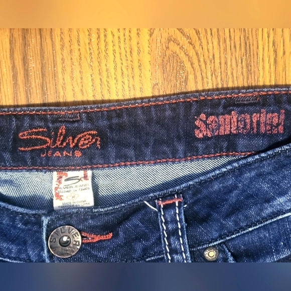 Silver Jeans Santorini Dark Wash Cropped Denim W30 L25 B33 - Picture 7 of 12